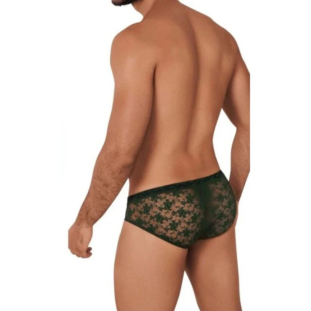 MD Green Fantasy See Thru Latin Brief by Clever 0580